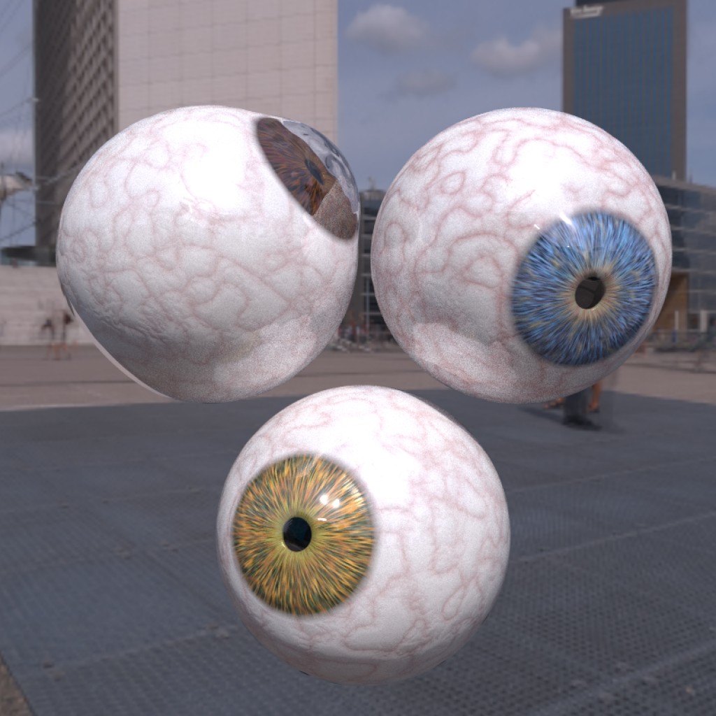 Procedural Textured Eyes preview image 1